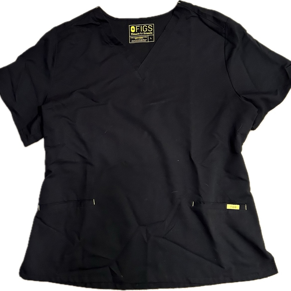 Figs black scrub set. Size large